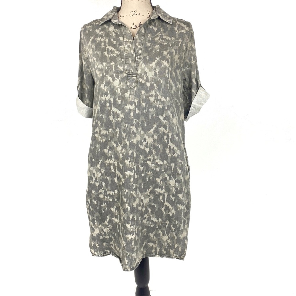 Philosophy Tunic shift Dress with pockets camo